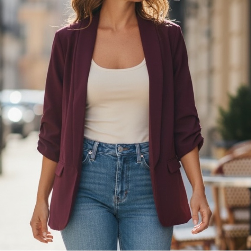 Candie's Burgundy Blazer